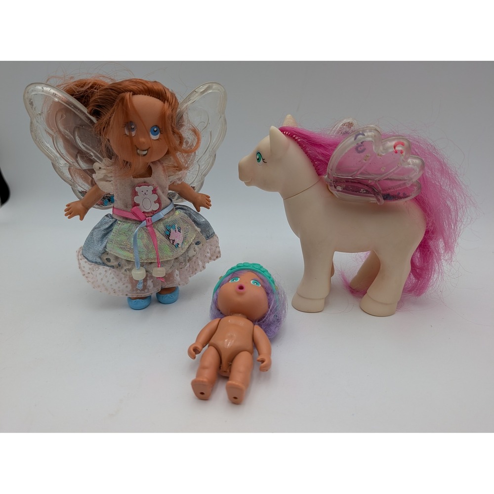 Ertl My Little Angel Doll Pony Lot Fairy Pegasus Baby Vintage